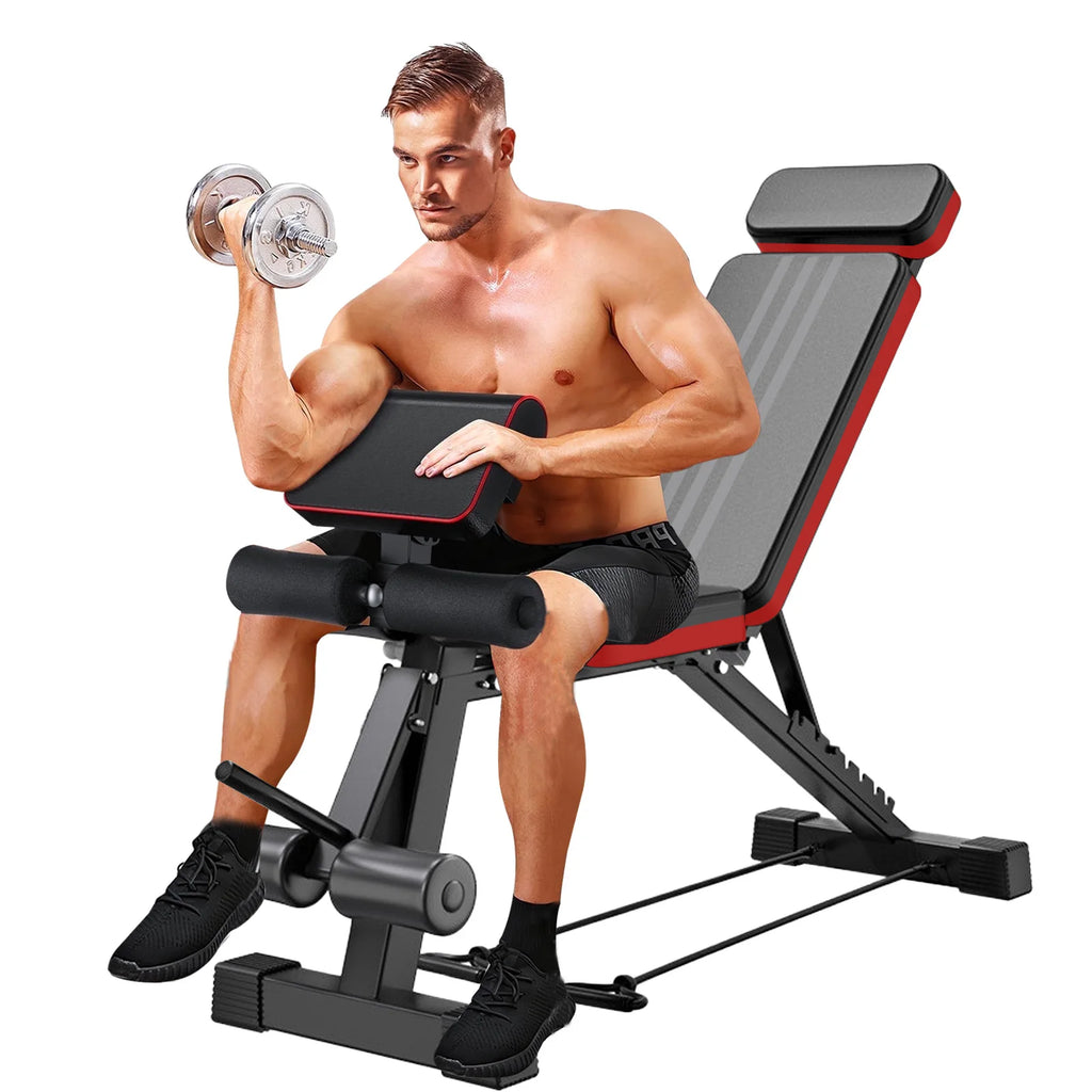 Seven-Position Foldable Weight Bench