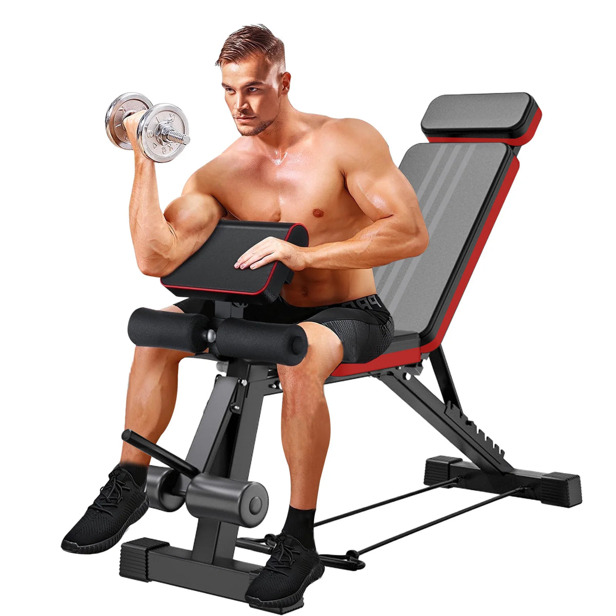 Seven-Position Foldable Weight Bench