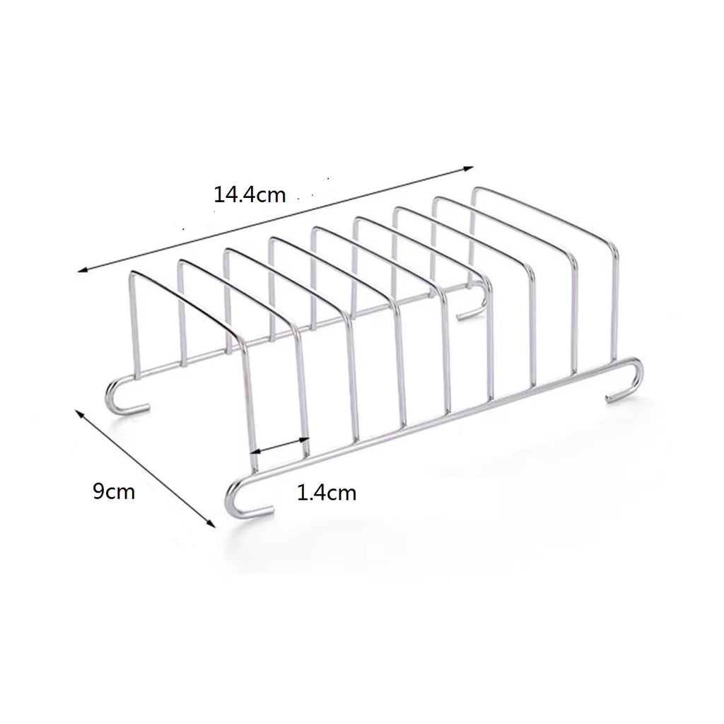 Stainless Steel Toast Rack with Tongs