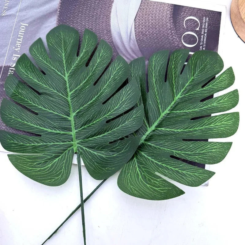 Artificial Monstera Leaf Stems, 30 cm