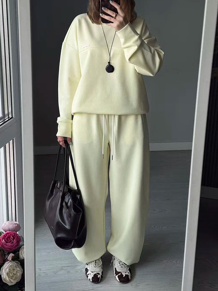 Women's Crewneck Sweatshirt and Pants Set