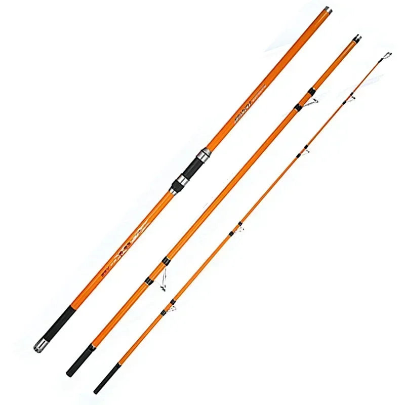 Three-Piece Carbon Surf Rod — 3.3–4.2 m