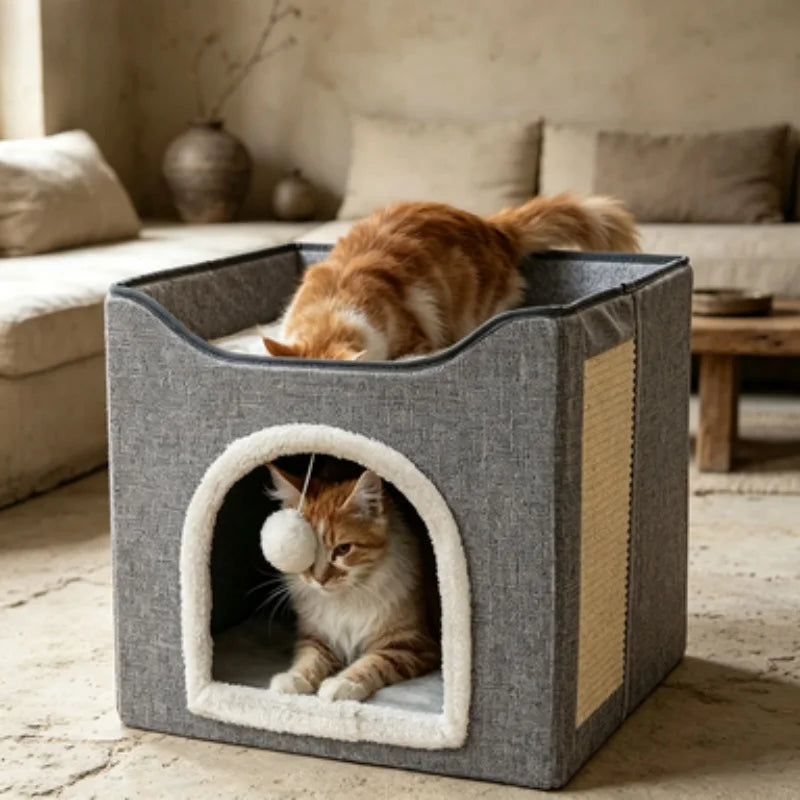 Large Foldable Cat House