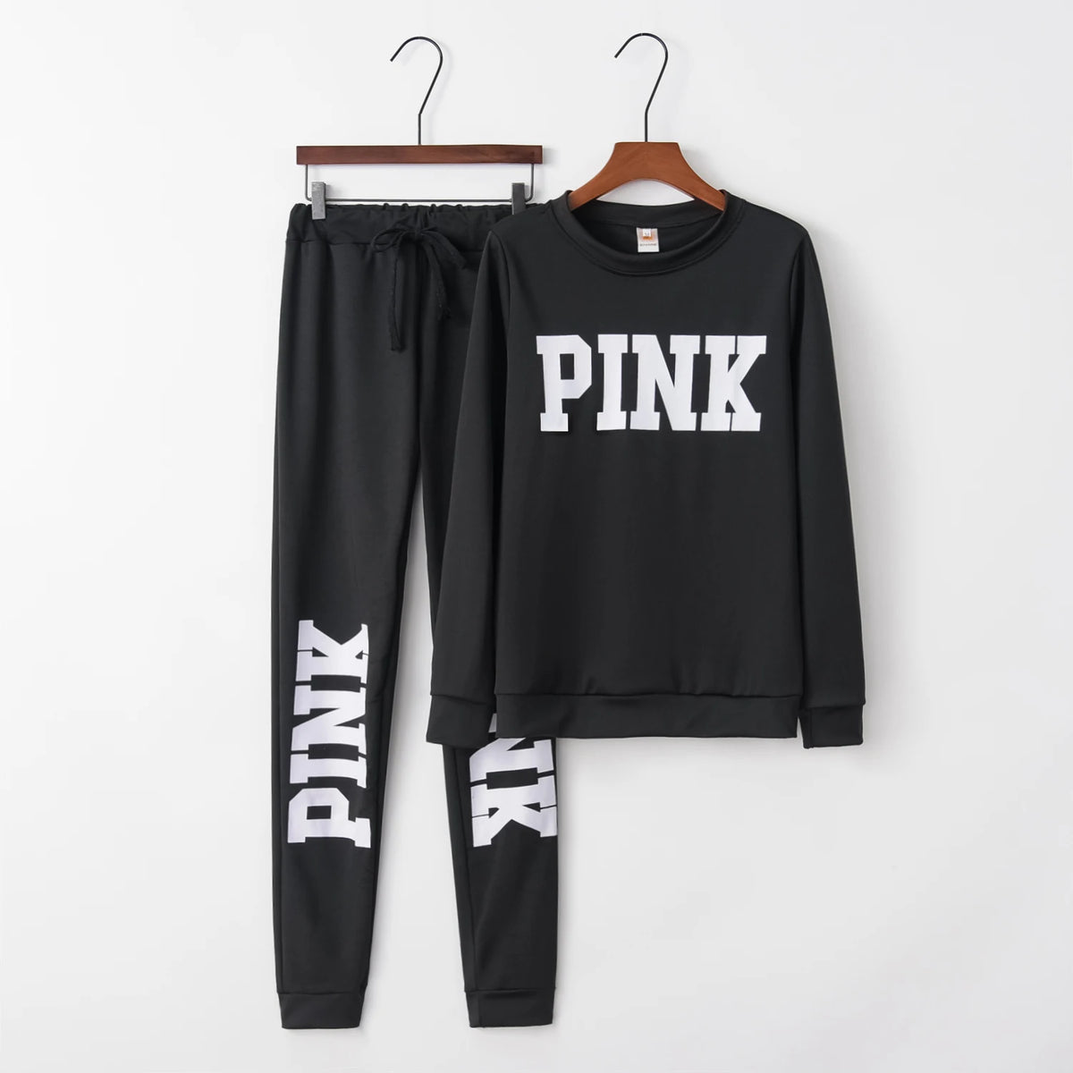 Women's Letter-Print Two-Piece Active-Casual Outfit