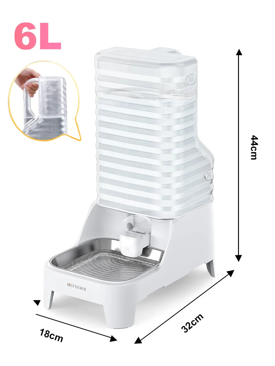 NITYERS 6L Gravity Pet Water Dispenser