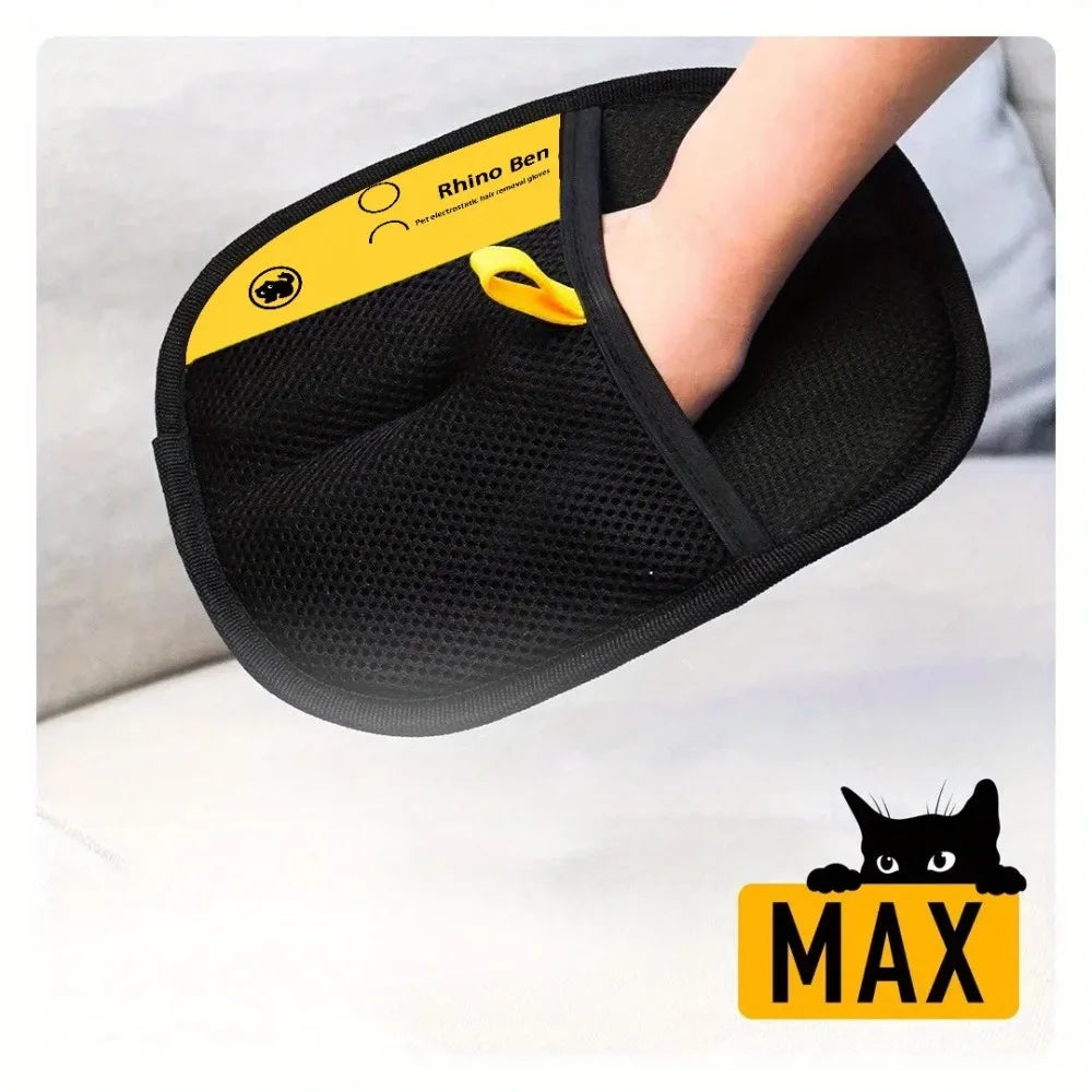 2‑Pack Pet Hair Removal Grooming Gloves, Double‑Sided Gentle Shedding Brush Gloves for Cats & Dogs, Pet Fur Remover Massage Grooming Tool Whispering Desires Shoppe
