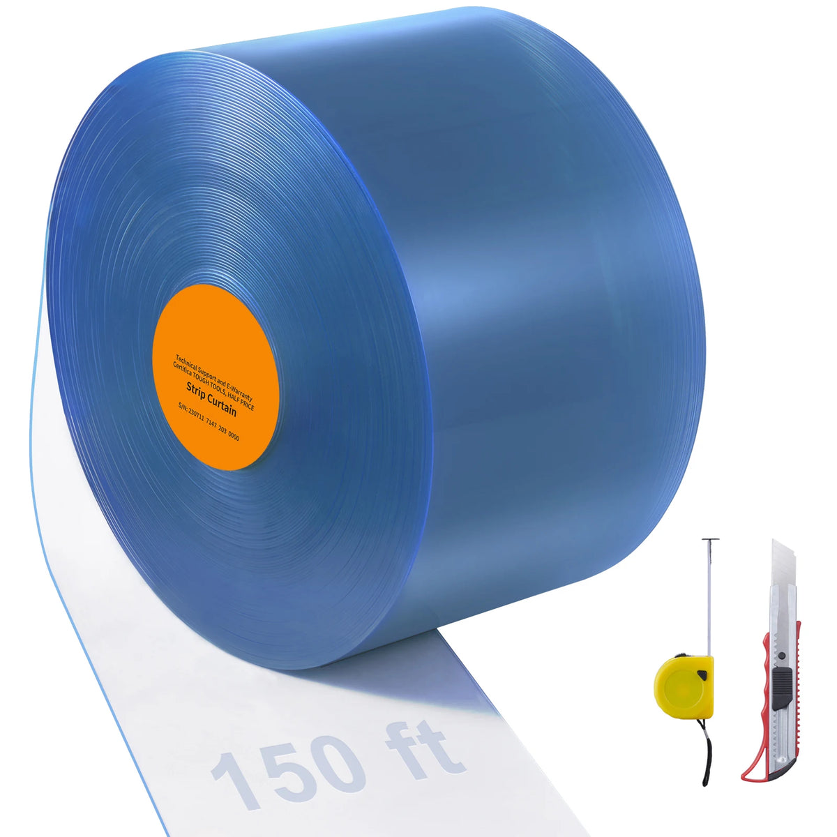 SucceBuy Clear PVC Strip Curtain Roll