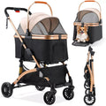 Two-in-One Folding Pet Stroller & Carrier
