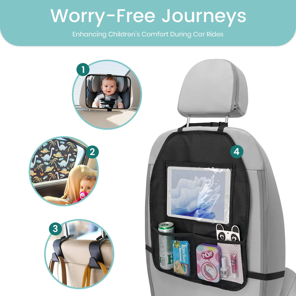 Baby Car Travel Essentials 6-Piece Accessory Kit