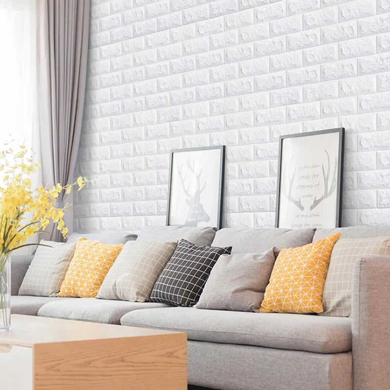 3D Self-Adhesive Foam Brick Wall Panels