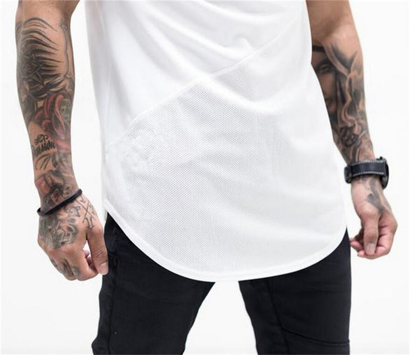 Mens Muscle T Shirt Gym Bodybuilding Fitness Tees Tops Cotton Patchwork Mesh Slim Fit T Shirt Cotton Sports Short Sleeve Tshirt Whispering Desires Shoppe