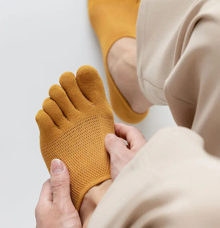 Men's Low-Cut Toe Socks – 3 Pairs