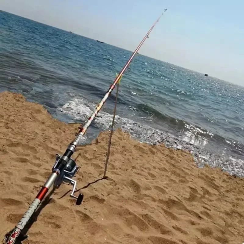 Three-Piece Carbon Surf Rod — 3.3–4.2 m