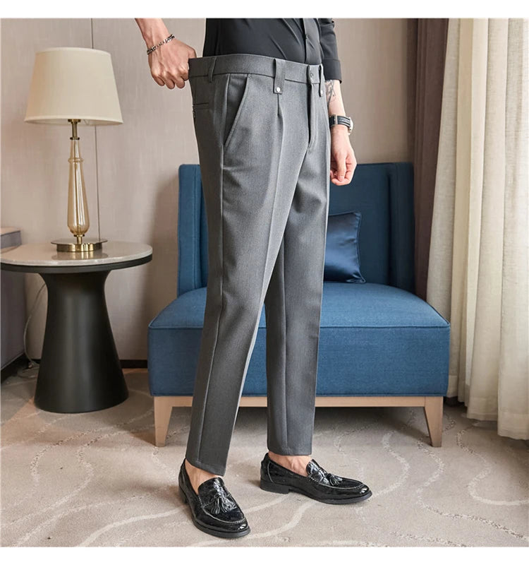 Men's Smart-Casual Stretch Dress Pants