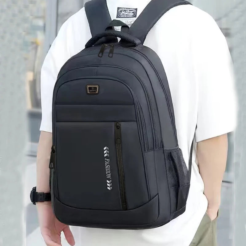 Solid-Color Lightweight School Backpack