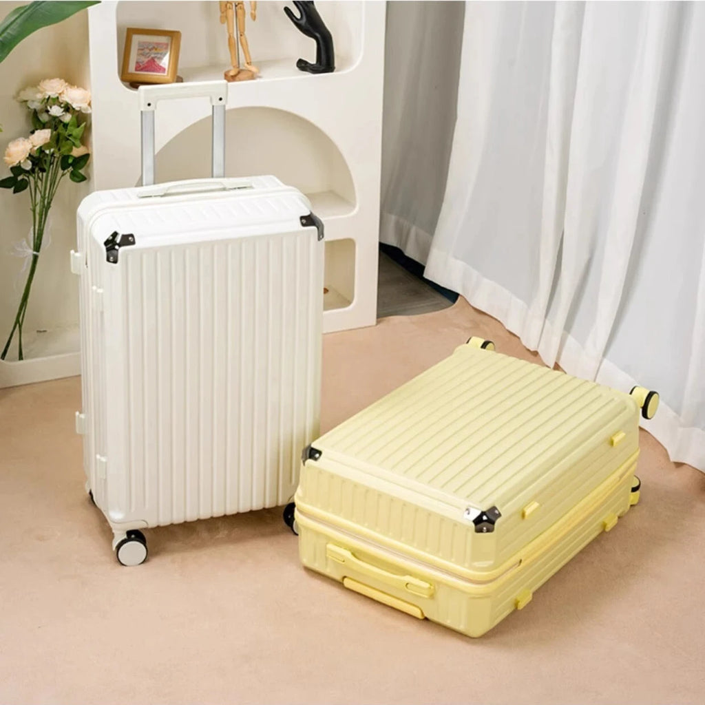 Luggage 2025 New Style 20inch Boarding Small Trolley Suitcase Male Password Leather Suitcase 24 Strong Durable Whispering Desires Shoppe