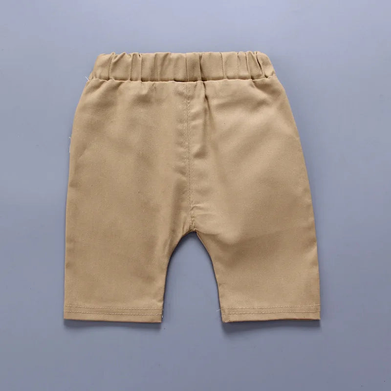 Children's Collared Shirt and Shorts Set