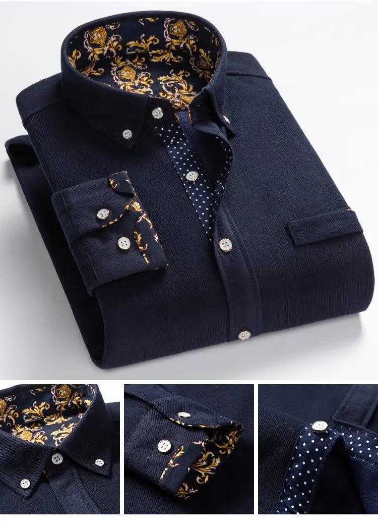 Men's Long-Sleeve Casual Autumn Shirt