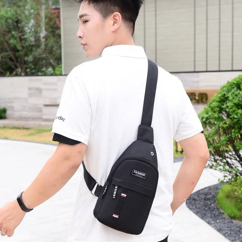 Men’s Nylon Waist Bag with Adjustable Strap