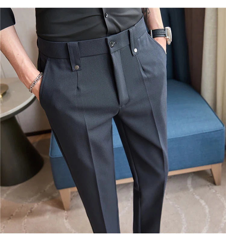 Men's Smart-Casual Stretch Dress Pants