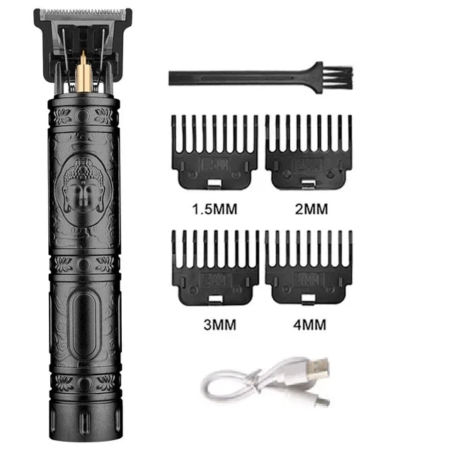 Rechargeable Vintage-Style Hair Trimmer & Clipper