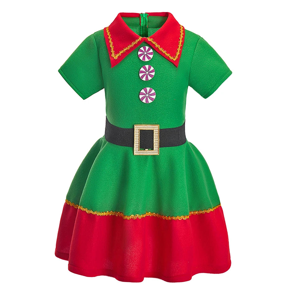 Kids Adult Christmas Clothing Set Kids Tops Pants Hat Belt Children Xmas Clothes Baby Boy Girl Birthday Outfit Elves Costume Whispering Desires Shoppe