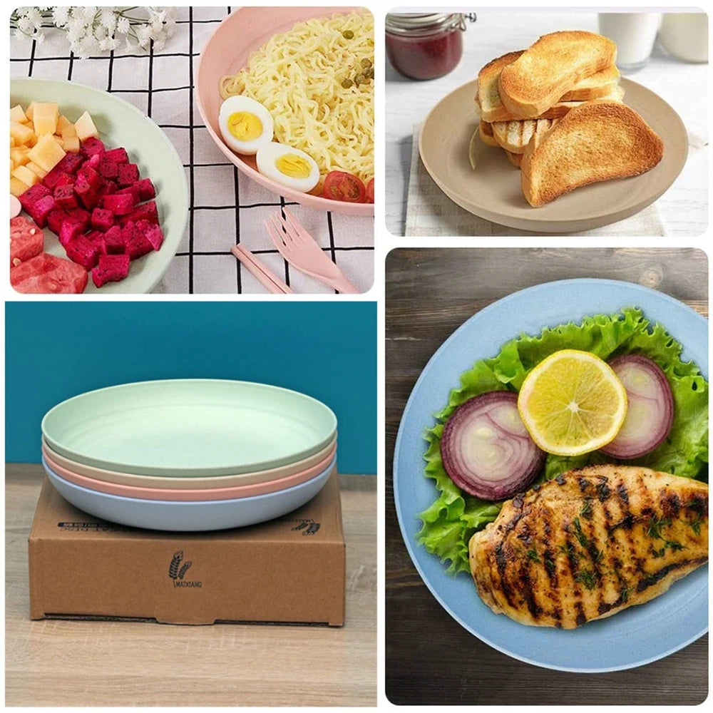 Reusable Lightweight Plates — 4 Pack