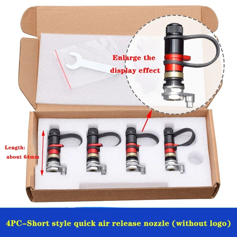 Off-Road Quick-Release Tire Valves – 64 or 73.5 mm