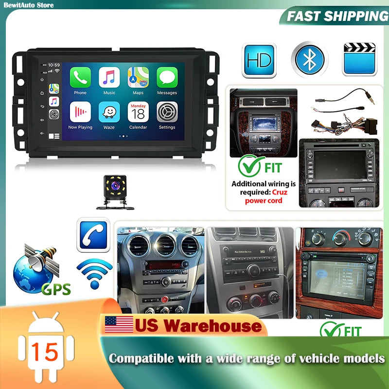 7-Inch Android Stereo for Chevrolet and GMC — 2 GB / 32 GB