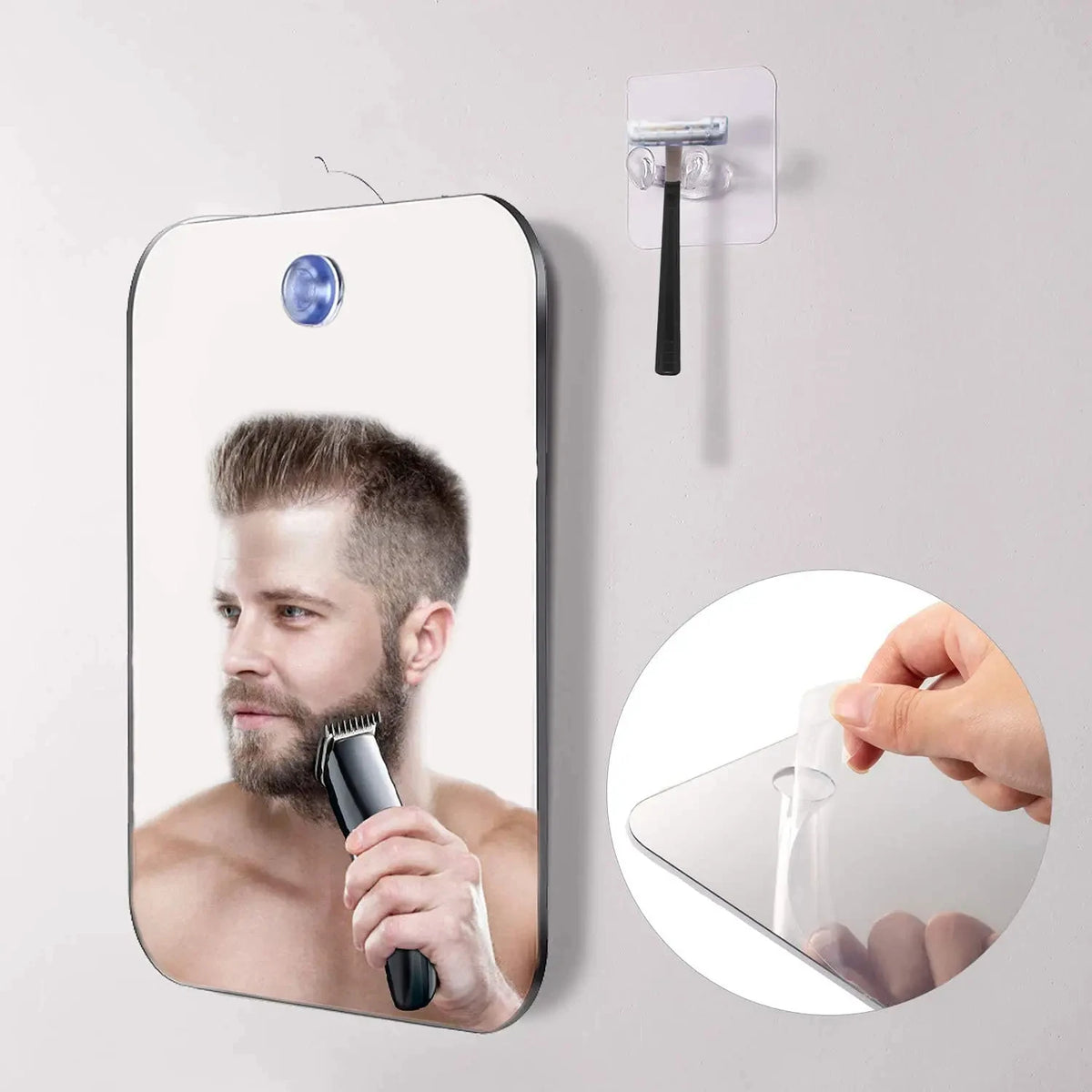 Portable Acrylic Makeup & Shaving Mirror