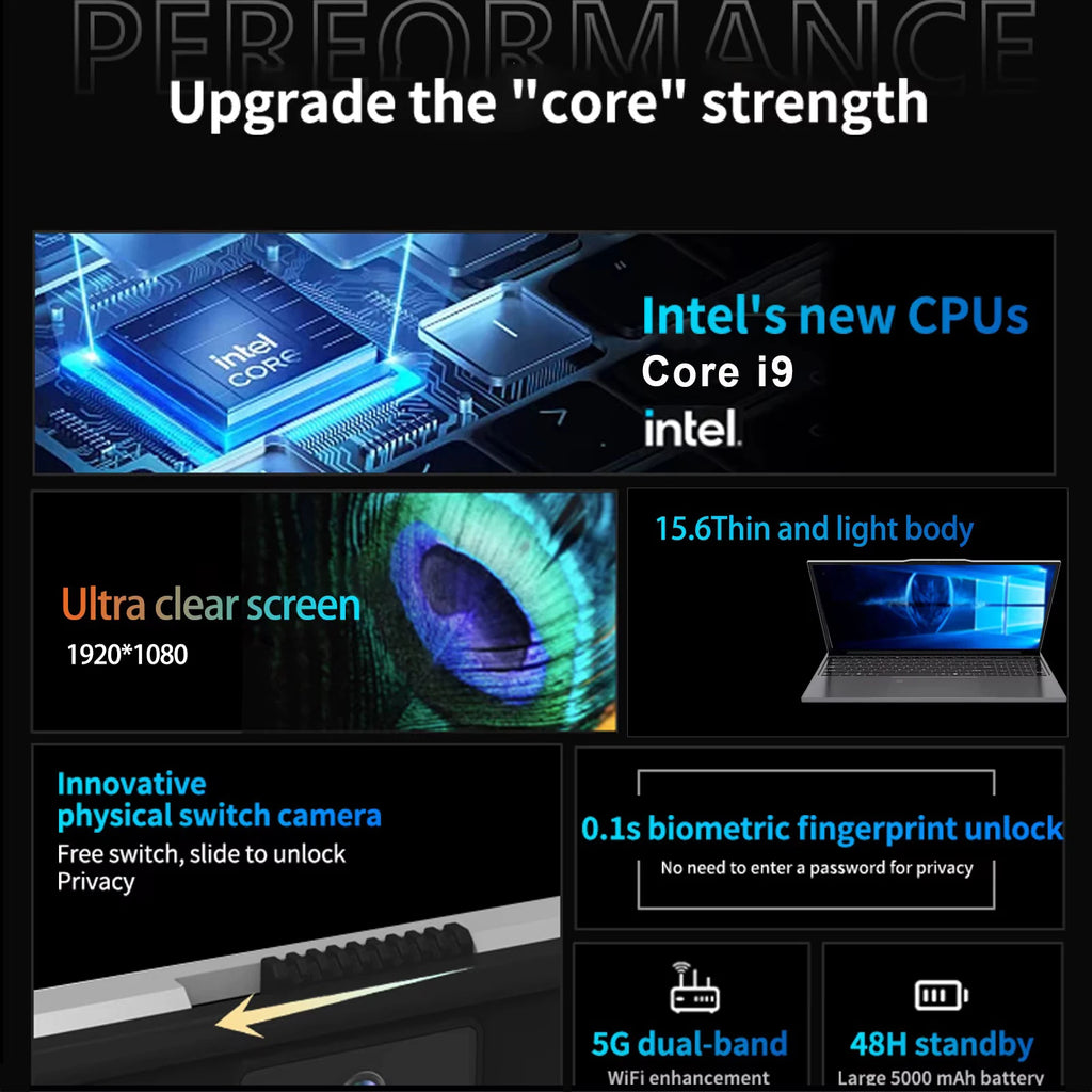 15.6-Inch Full HD Laptop — Core i9-10980HK / 16 GB