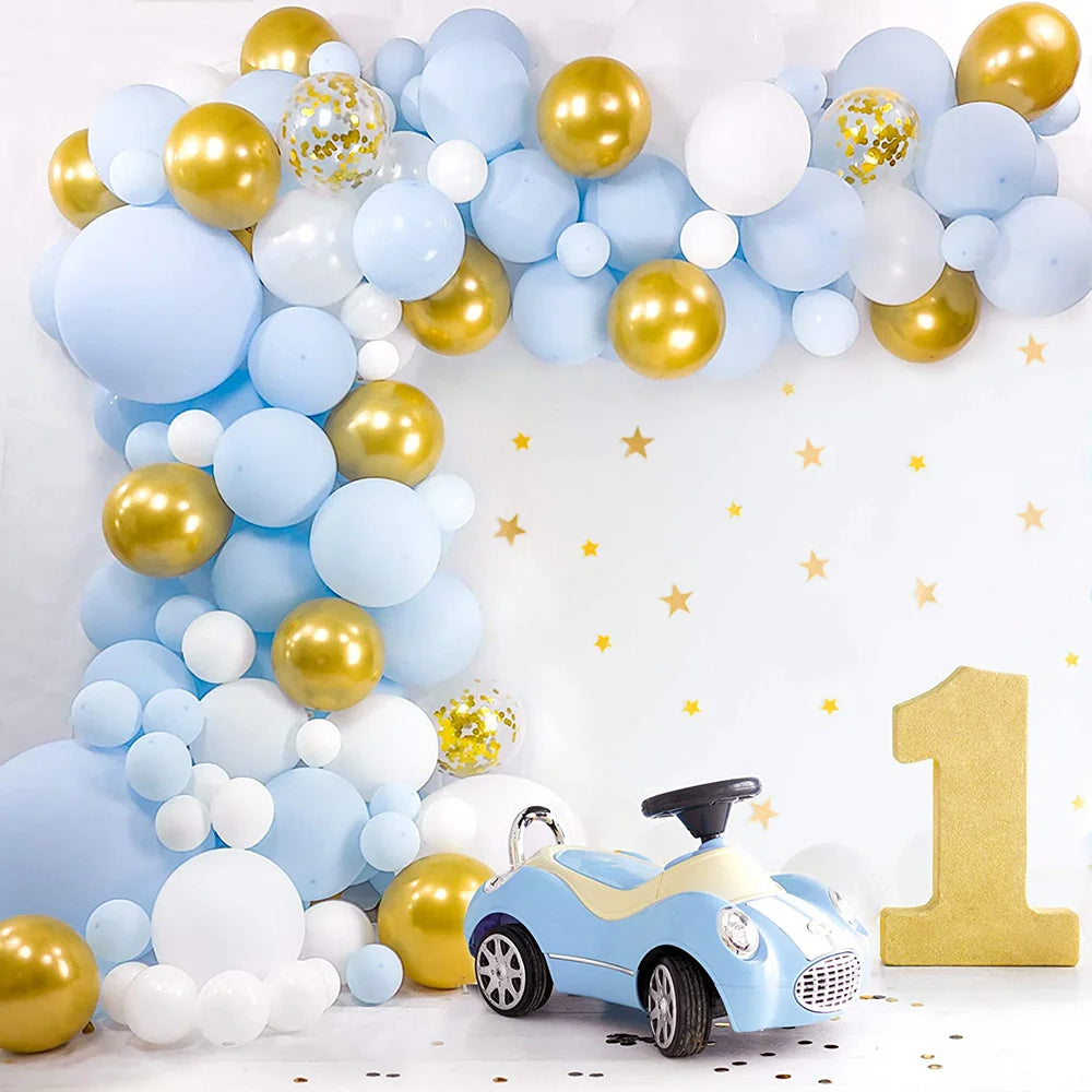 Pink & Blue Balloon Garland Kit Options