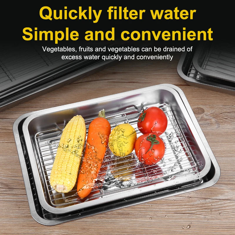YOWEI Stainless Steel Baking Tray & Cooling Rack
