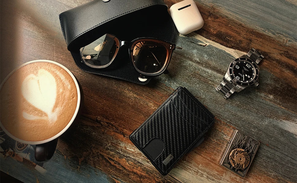 Men's Slim Pop-Up Wallet with ID Window
