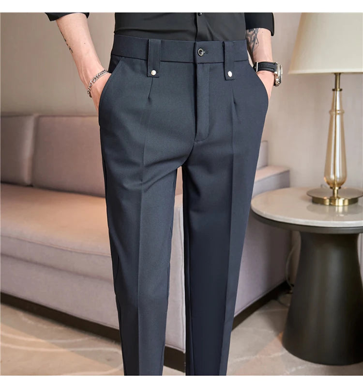 Men's Smart-Casual Stretch Dress Pants