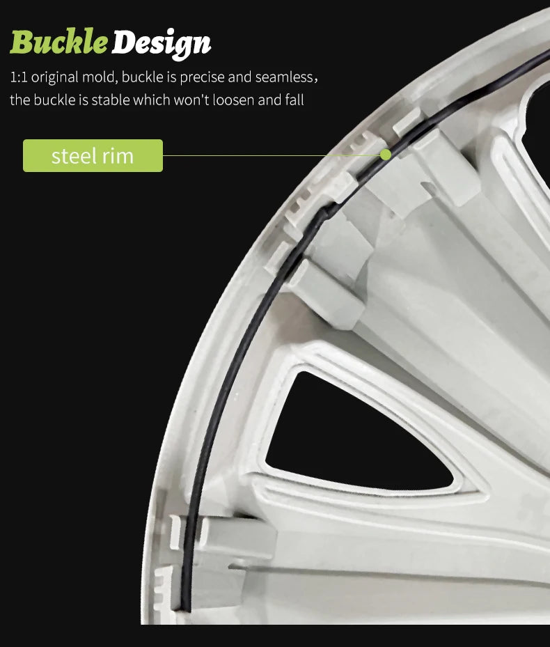 MOTENIO 15-Inch Wheel Covers – Set of 4