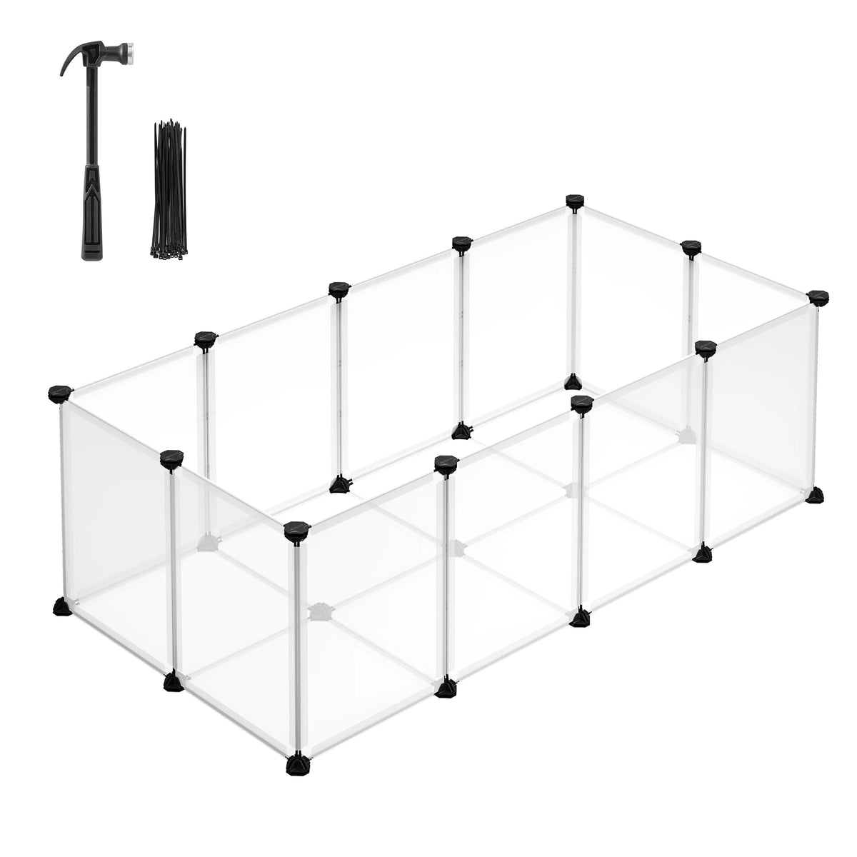 SONGMICS 20-Panel Small-Animal Playpen with Floor