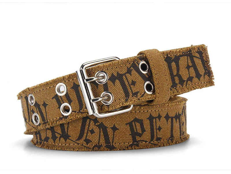 Unisex Double-Prong Canvas Belt