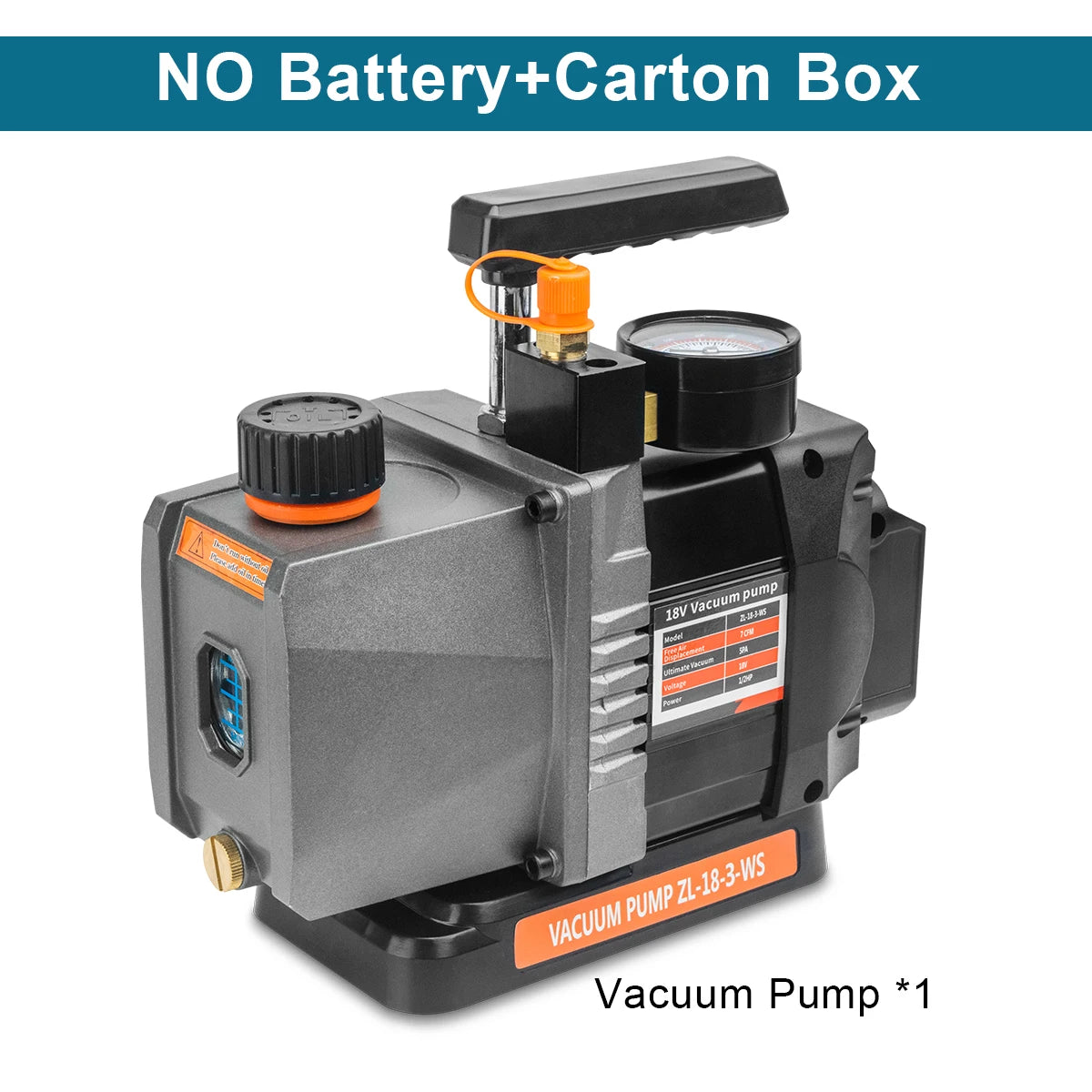 Gisam 7 CFM Brushless Cordless HVAC Vacuum Pump