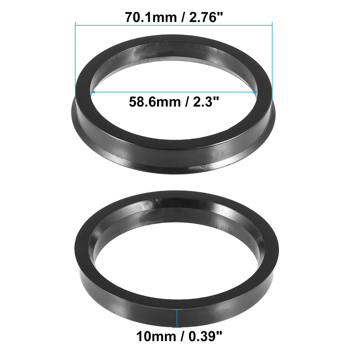 70.1 mm Hub-Centric Rings – Set of 4