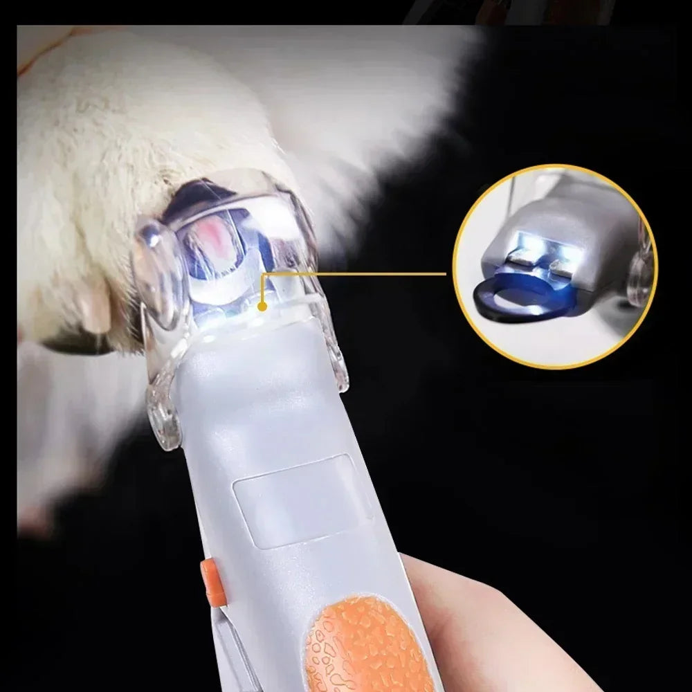LED Pet Nail Clippers with Stainless Steel Blade