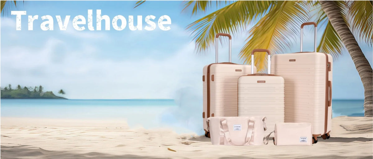 Luggage Sets 5-Piece Suitcases with Double Spinner Wheel,Suitcase Set ABS Hard Case Luggage with TSA Lock Whispering Desires Shoppe