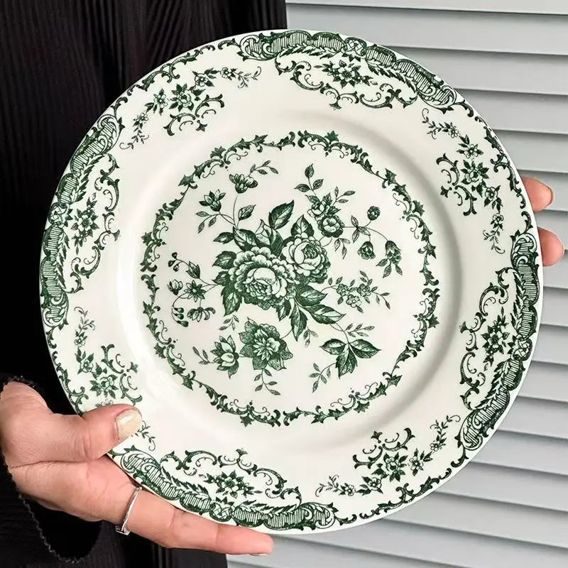 PDQ French Rose Ceramic Dinner Plate