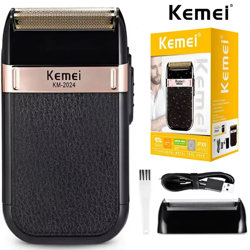 Kemei KM-2024 Rechargeable Twin-Blade Shaver