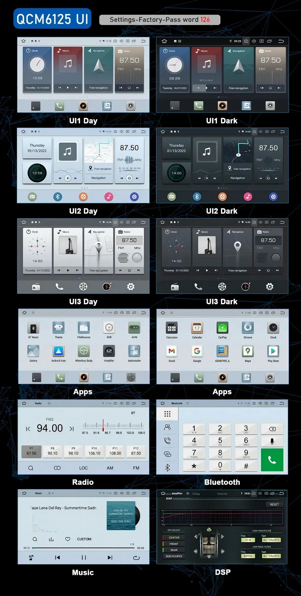 8-Inch Android Stereo for Selected Volvo Models