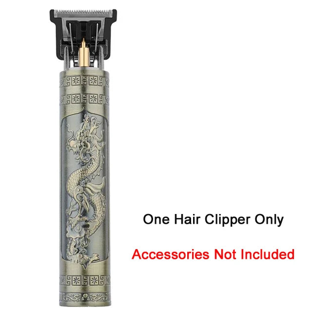 Rechargeable Vintage-Style Hair Trimmer & Clipper
