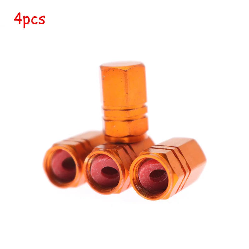 Aluminum Tire Valve Caps with O-Ring – Set of 4