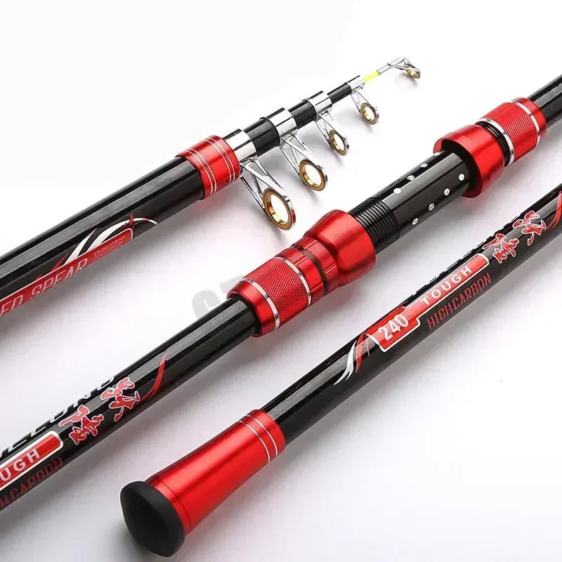 Telescopic Carbon Fishing Rod — 2.1–4.5 m