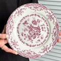Vintage Rose Ceramic Plates — 20 or 25 cm