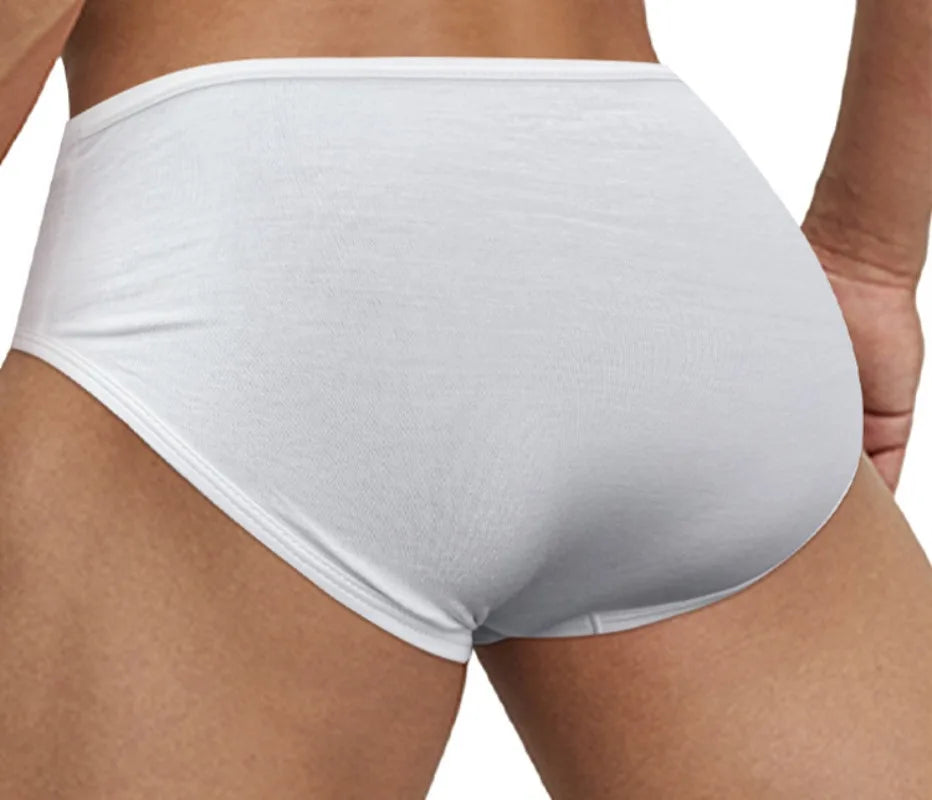 Men's Solid-Color Swim Briefs